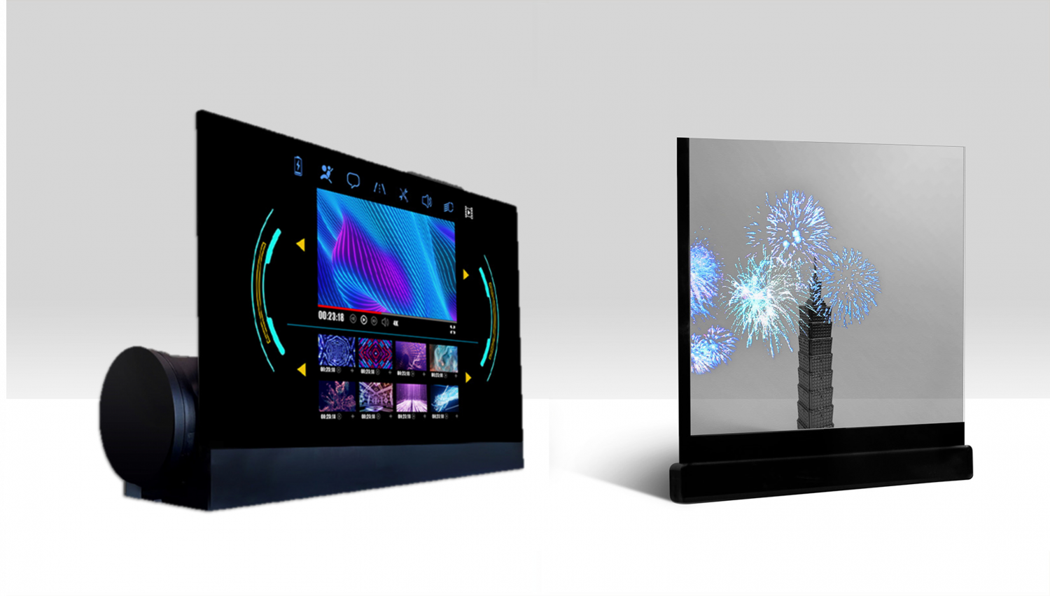 可卷式、折迭性、高透明